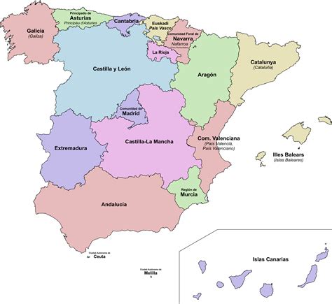 Mapa de España con las Comunidades Autónomas que reclaman indemnizaciones por el cartel de pañales para adultos