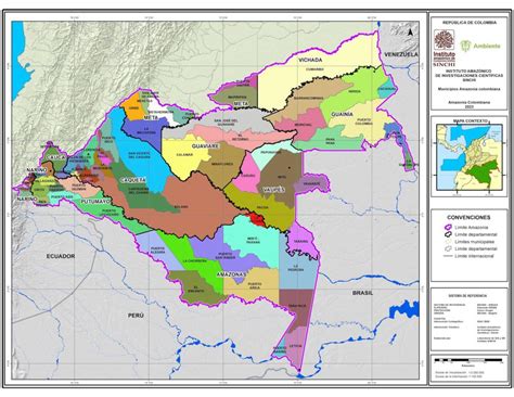 Mapa de la región amazónica del Perú con énfasis en Pucallpa.