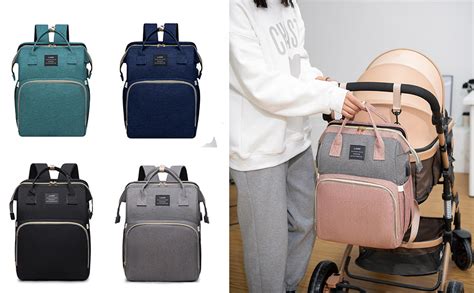 Ilustración de una bolsa de pañales con compartimentos internos visibles