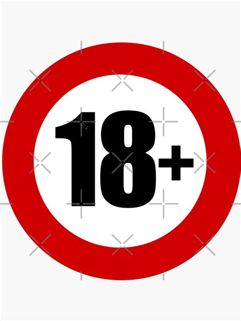 Señal de restricción de edad 18+ y aviso legal