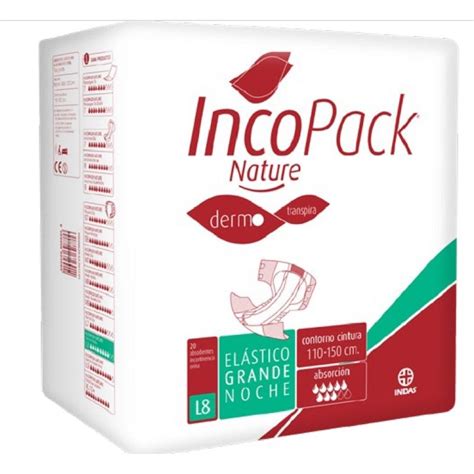 Imagen de un pañal Incopack de talla extra pequeña, mostrando su diseño elástico y transpirable.