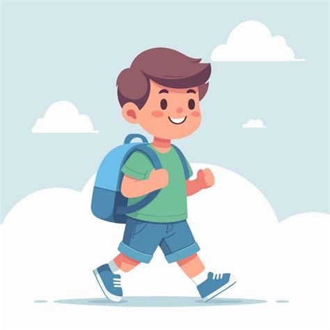 Ilustración de un niño con una mochila ligera, simbolizando la reducción de peso gracias a la división de libros por trimestres.