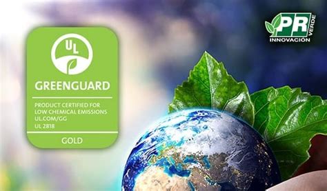 Infografía mostrando los sellos de certificación GREENGUARD Gold, CertiPUR-US y JPMA