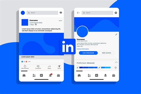 Captura de pantalla simulada de un perfil de LinkedIn con información genérica sobre 