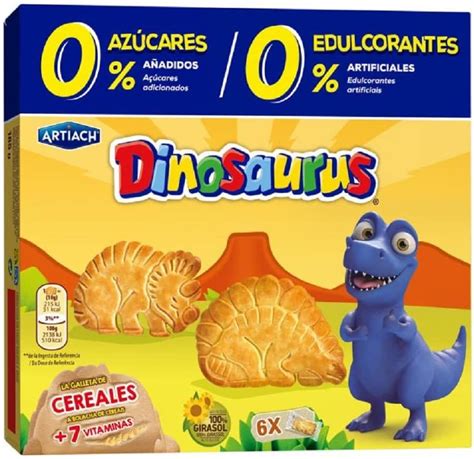 Foto de galletas Dinosaurus de Artiach en su empaque o en un bol