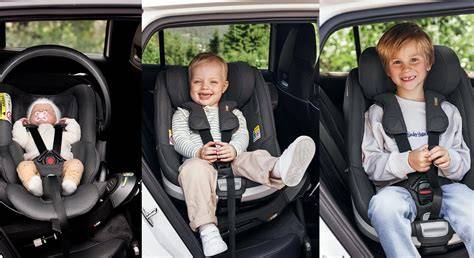 Infografía comparativa de diferentes modelos de sillas de coche Hiperbebé con sus características principales.