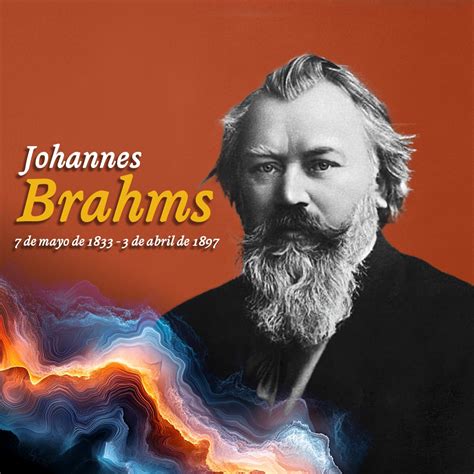 Una ilustración de Johannes Brahms en su estudio, rodeado de partituras.