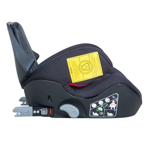 Esquema de la correcta instalación de un alzador ISOFIX