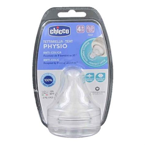 Esquema detallado del sistema biofuncional y la tetina Physio del biberón Chicco PERFECT 5