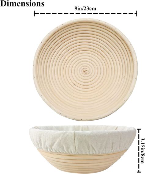 Cesta banneton redonda para pan