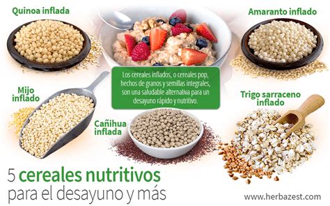 Montaje de fotografías mostrando diferentes cereales naturales y platos caseros para bebés.