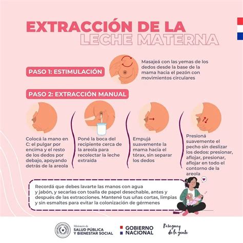 Infografía sobre la técnica de compresión mamaria para estimular el flujo de leche durante la toma.