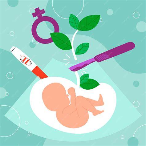 Ilustración que muestre los riesgos de aborto para la madre.