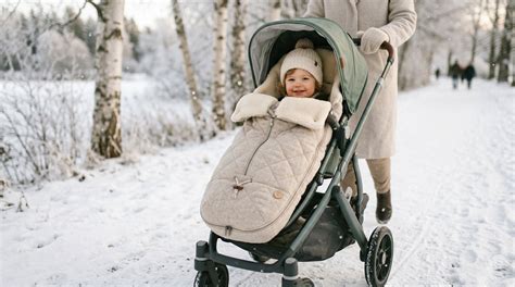 Infografía comparativa de sacos de invierno para Baby Jogger