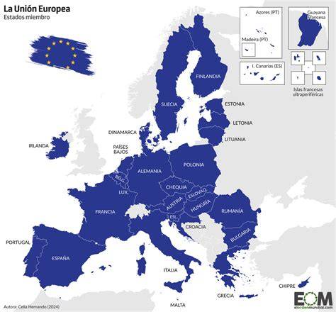 Mapa de las principales fuentes de importación de roca fosfatada en la UE y países proveedores