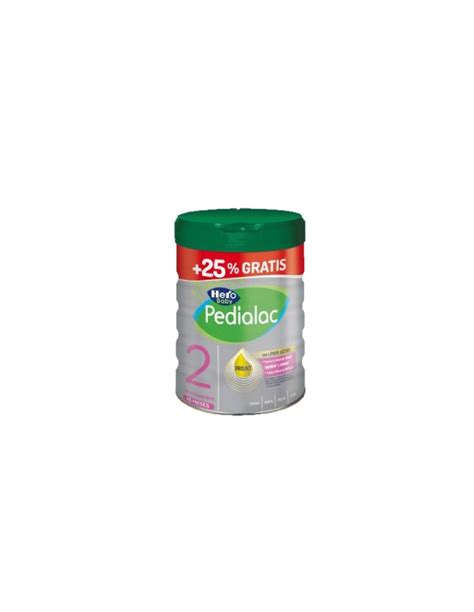 tabla nutricional detallada de la leche infantil Pedialac 2