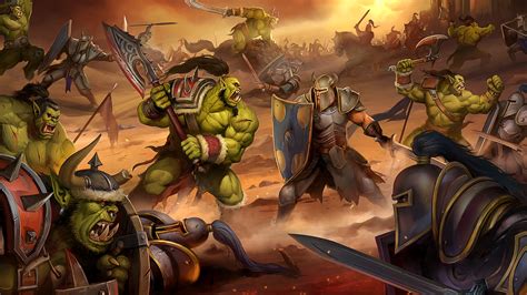 Ilustración temática del evento de Halloween en el universo de World of Warcraft, mostrando al Jinete Decapitado y al Hombre de Mimbre.