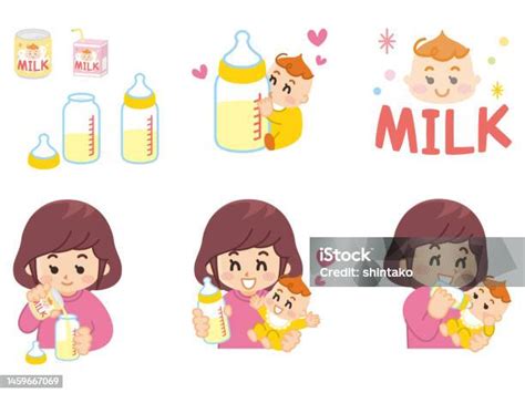 Ilustración de un adulto preparando un biberón.