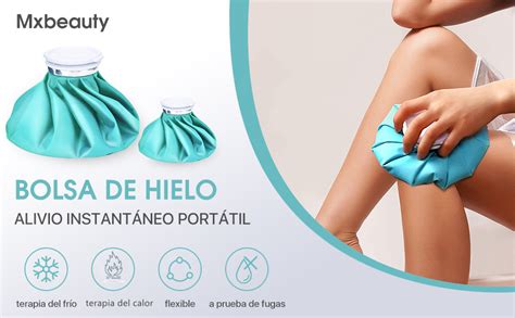 Bolsa de hielo aplicada sobre el cuello