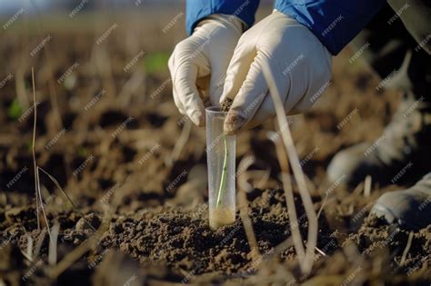 Campo de cultivo siendo muestreado para análisis de suelo