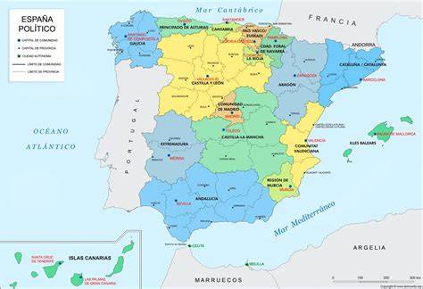 Mapa de España con las principales ayudas autonómicas por nacimiento
