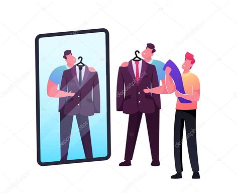 Ilustración de una persona probándose maquillaje con ayuda de un dependiente