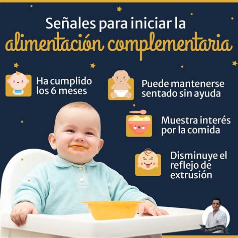 Bebé mostrando señales de estar listo para alimentación complementaria (sentarse, interés en la comida)