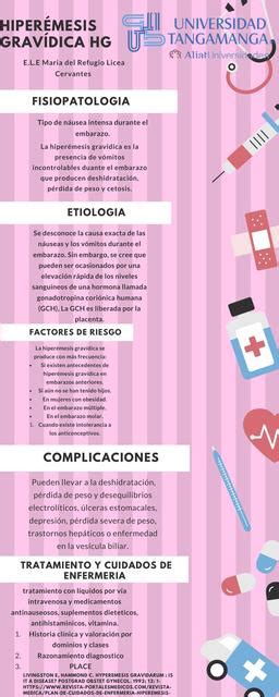 infografía sobre las causas hormonales y otros factores de la hiperémesis gravídica