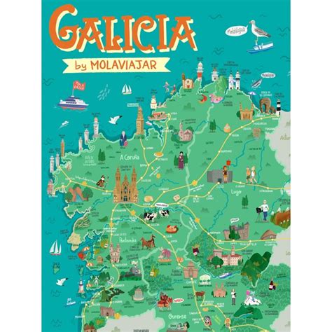 mapa de Galicia con puntos que muestran las localidades mencionadas en los rituales