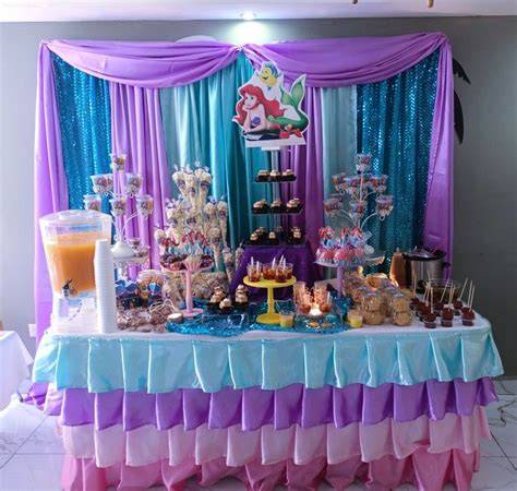 Infografía con sugerencias de decoración para mesa de dulces de la Patrulla Canina