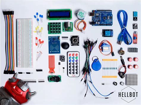 Componentes de un kit de electroestimulación, incluyendo unidad de control, electrodos y cables