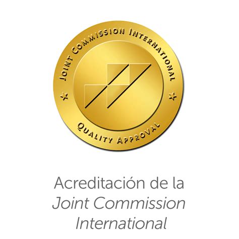 Logotipo de Joint Commission International (JCI) y un icono de certificado de calidad