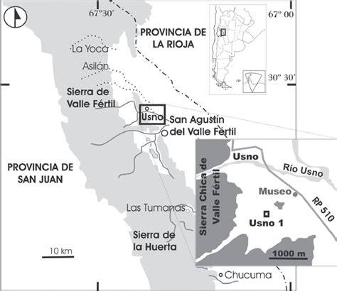 Mapa de ubicación de Cabañas La Hilda en Valle Fértil, San Juan