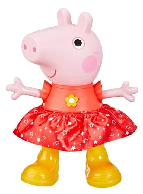 Cochecito de muñecas de Peppa Pig con asa y ruedas dobles.
