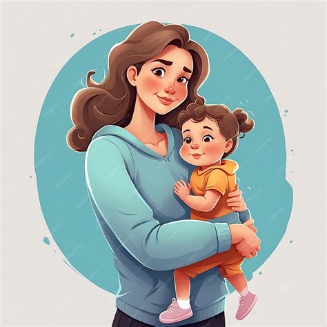 Madre acunando a su bebé en brazos sentada sobre una pelota de pilates para dormirlo
