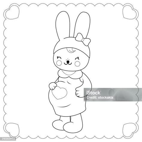Ilustración de una coneja con abdomen aumentado o palpación suave