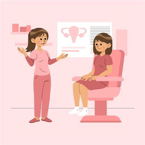 Ilustración de una matrona realizando una teleconsulta prenatal.