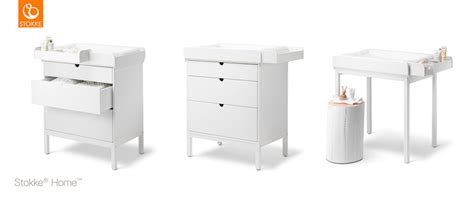 Esquema de las diferentes configuraciones del cambiador Stokke Home