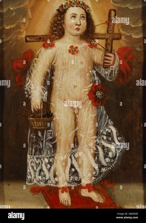 Representación del Niño Jesús con atributos de la Pasión