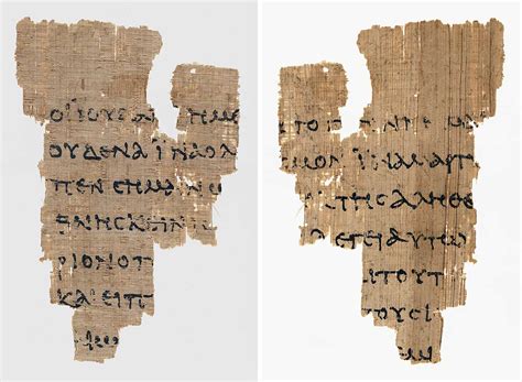 Dos lados del Papiro Bodmer VIII, un fragmento temprano del Nuevo Testamento del siglo III o IV