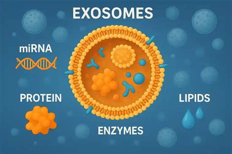 Esquema de la estructura de un exosoma y un liposoma comparados
