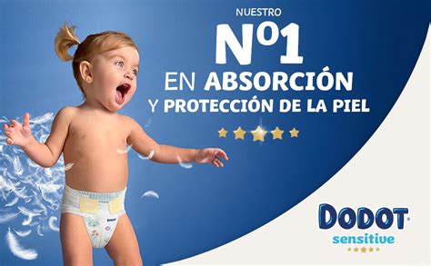 Infografía comparativa de las capas de absorción y suavidad de Dodot Sensitive para recién nacidos