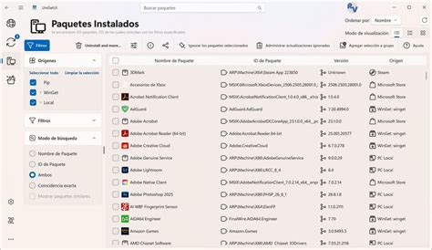 Captura de pantalla mostrando las opciones de mapas instalados en BaseCamp