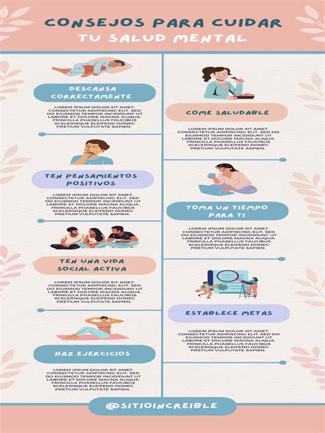 Infografía sobre consejos para el bienestar mental posparto