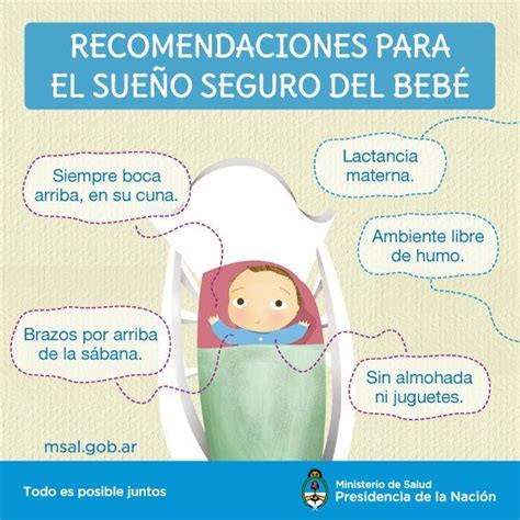Infografía sobre recomendaciones de sueño seguro para bebés