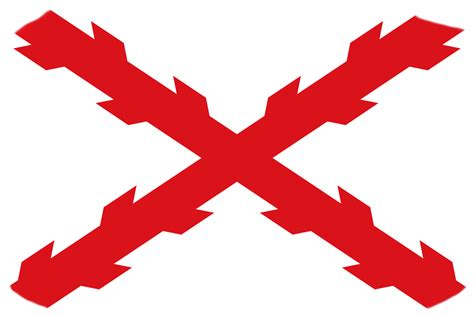 Bandera de Florida (EE.UU.) con la Cruz de Borgoña