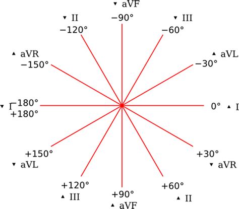 Sistema de referencia hexaxial para el cálculo del eje del QRS