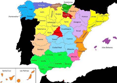 Mapa de España: Provincias con y sin centros de aborto
