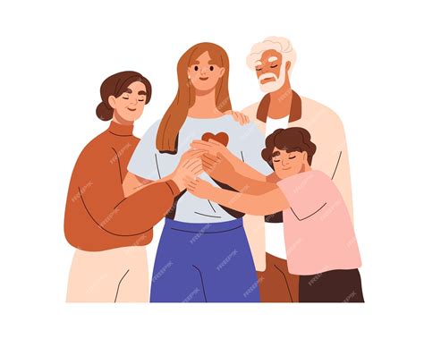 Madre recibiendo apoyo de su familia y amigos