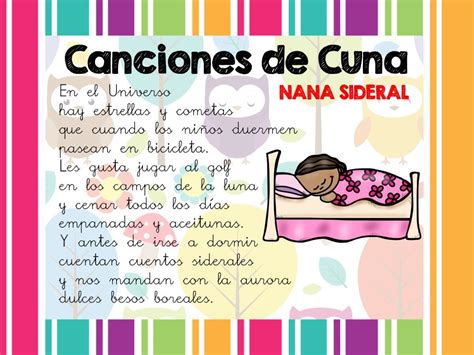 Infografía: Características rítmicas y onomatopéyicas de las canciones de cuna